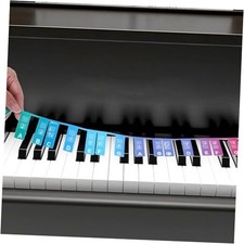 Removable Piano Keyboard Note Labels, 61 Key Full Size Silicone Piano Keyboard