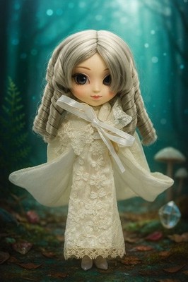 Little Pullip Moonstone LP-404 No box Used with stand