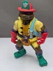 Vtg 1991 TMNT Mutant Ninja Turtles Hose 'em Down Don Fireman Figure Donatello
