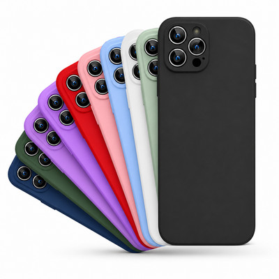 Silikon Hülle für Apple iPhone 15 Pro Slim Schutzhülle Case Cover Tasche