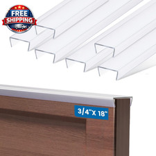 Clear Cabinet Edge Protectors, 18" Slip-On Guards, 6 Pack for Wear Prevention