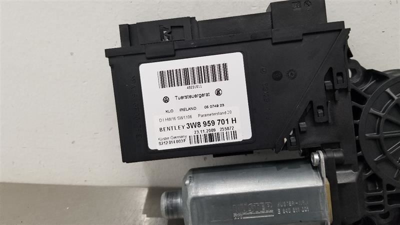 2010 BENTLEY CONTINENTAL GT DOOR WINDOW REGULATOR MOTOR FRONT LEFT DRIVER