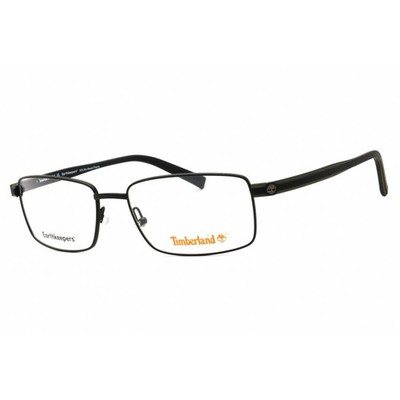 Timberland Men's Eyeglasses Matte Black Metal Rectangular Frame TB1820 002