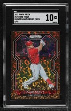 2021 Panini Prizm Tier II Bronze Donut Circle 8/40 Mike Trout SGC 10 GEM 06mc