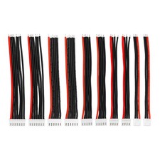 bociloy 10PCS JST-XH 2S-6S Balance Extension Cable, 3.9" 22AWG Silicone