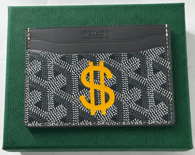 Goyard Saint Sulpice Black Card Holder Custom