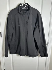 Swiss Tech Mens Black Rain Resistant Full Zip Jacket Size XL 46-48