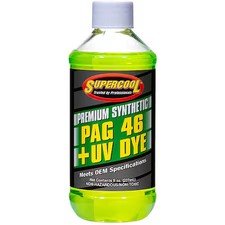 Supercool P46-8D A/C Compressor Pag Lubricant, W/Uv Dye Plastic Bottle