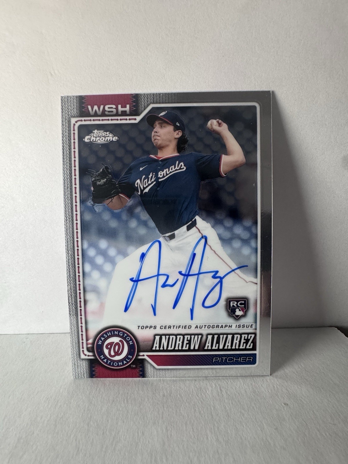 ANDREW ALVAREZ 2026 Topps Chrome #RA-AA Rookie Auto