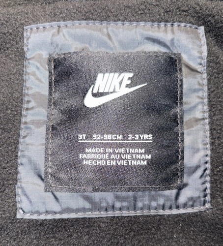 Nike Toddler Sportswear Wind Runner Fleece Lined Jacket Black 76H020-023 3T $65 - Picture 5 of 10