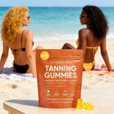 Savanna Skin Tanning Gummies with Vitamin C, E, Astaxanthin and Beta Carotene 