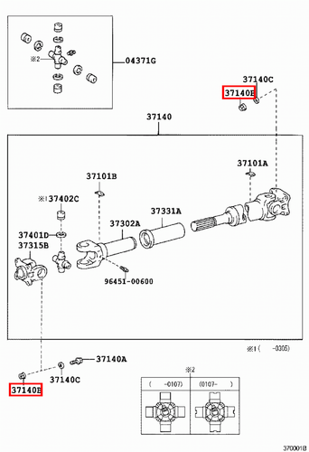 Genuine Toyota LandCruiser 80 79 Series HZJ HDJ FZJ FJ LJ Tailshaft Nut - Picture 2 of 20
