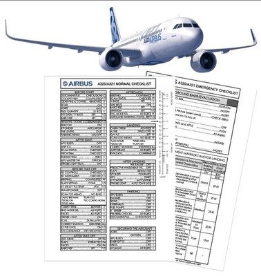 RBF   Checklist  A320 Family CHX320 *FREE SHIPPING*