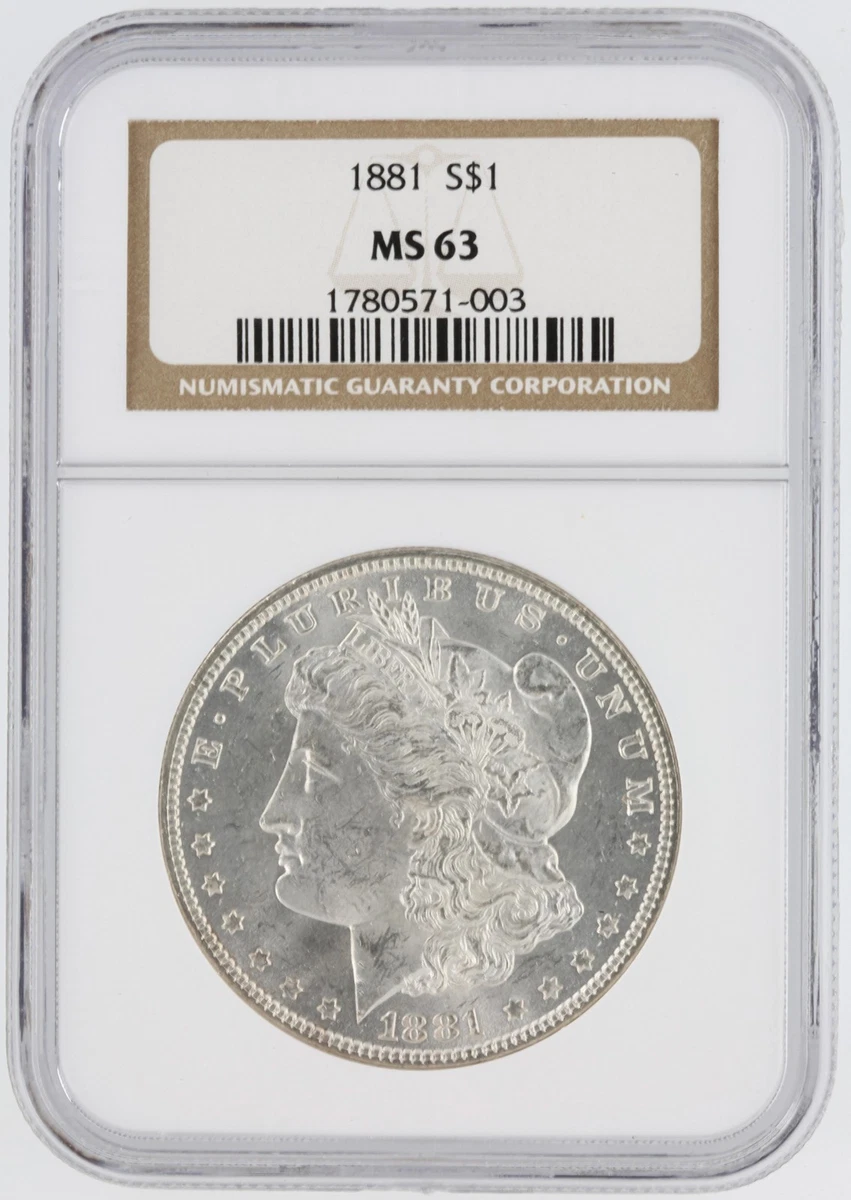 MS 63 Graded 1881 Year Morgan US Dollars (1878-1921) for sale | eBay