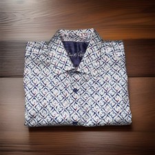 ROBERT GRAHAM Men's Long Sleeve Button Shirt Geometric Pattern SIZE Medium