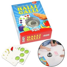 Halli Galli Paper Card Game Includes Bell for Family Game Night