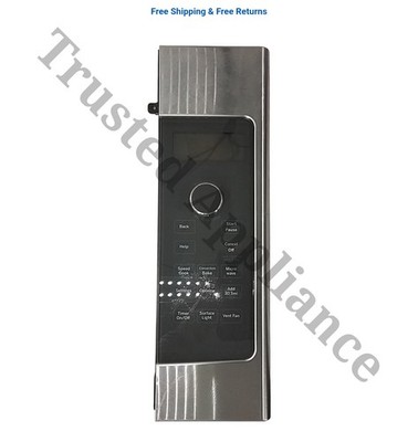 GE Microwave Control Panel Console WB56X21129 BLACK & STAINLESS
