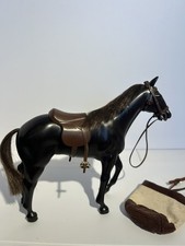 Palitoy Vintage Pippa Bambola Cavallo, Sella e Borsa Mangiatoia Ottime Condizioni Per Età