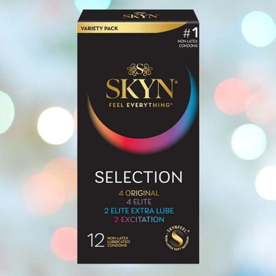 LifeStyles SKYN Selection Condom Variety Pack (Latex-Free) | 12-Pack