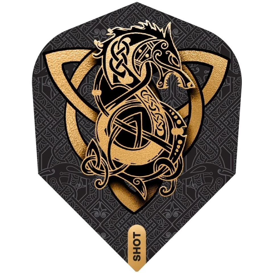 Dart Shot - Viking Wolf - Flights No6 Flyer - Stückzahl wählbar -