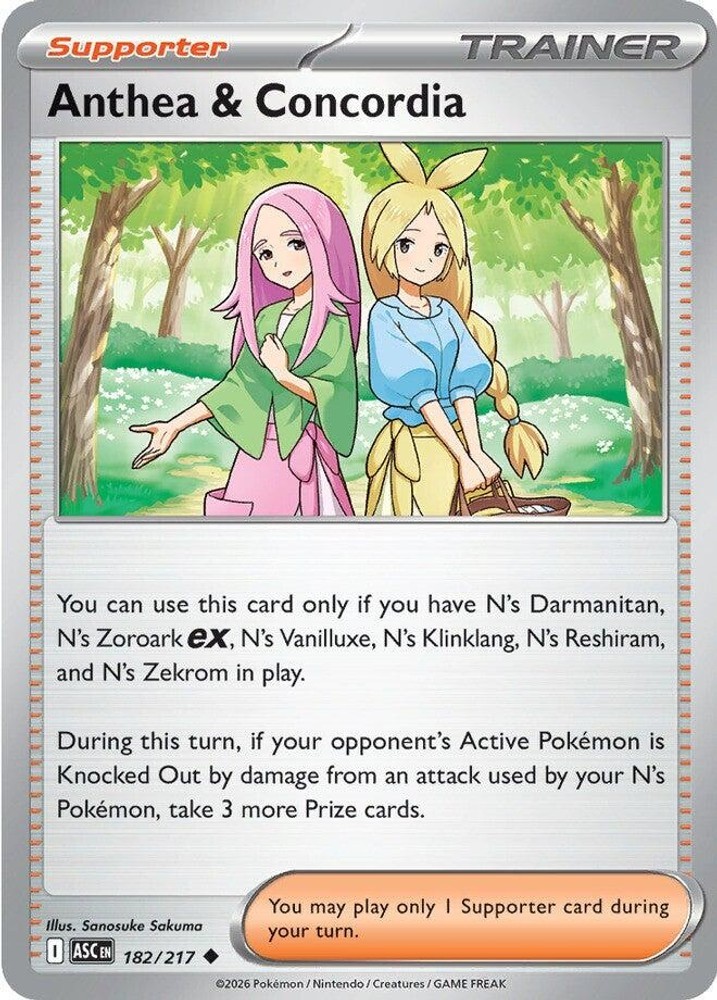 Pokemon Anthea & Concordia [ME: Ascended Heroes - 182/217] NM Uncommon