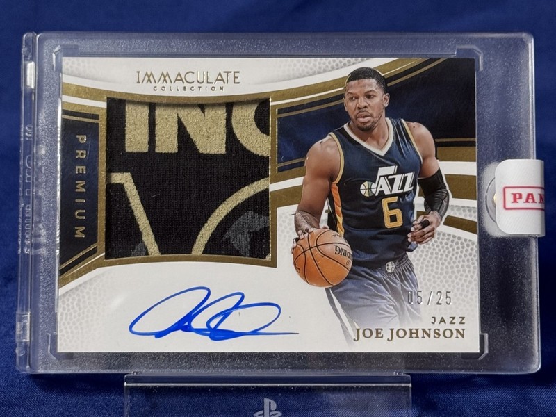 2024-25 Panini Immaculate Collection Premium Patch Auto Joe Johnson PPA-JOE 5/25