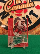 2007-08 Upper Deck Trilogy Ice Scripts Henrik Zetterberg #IS-HZ Auto o4e