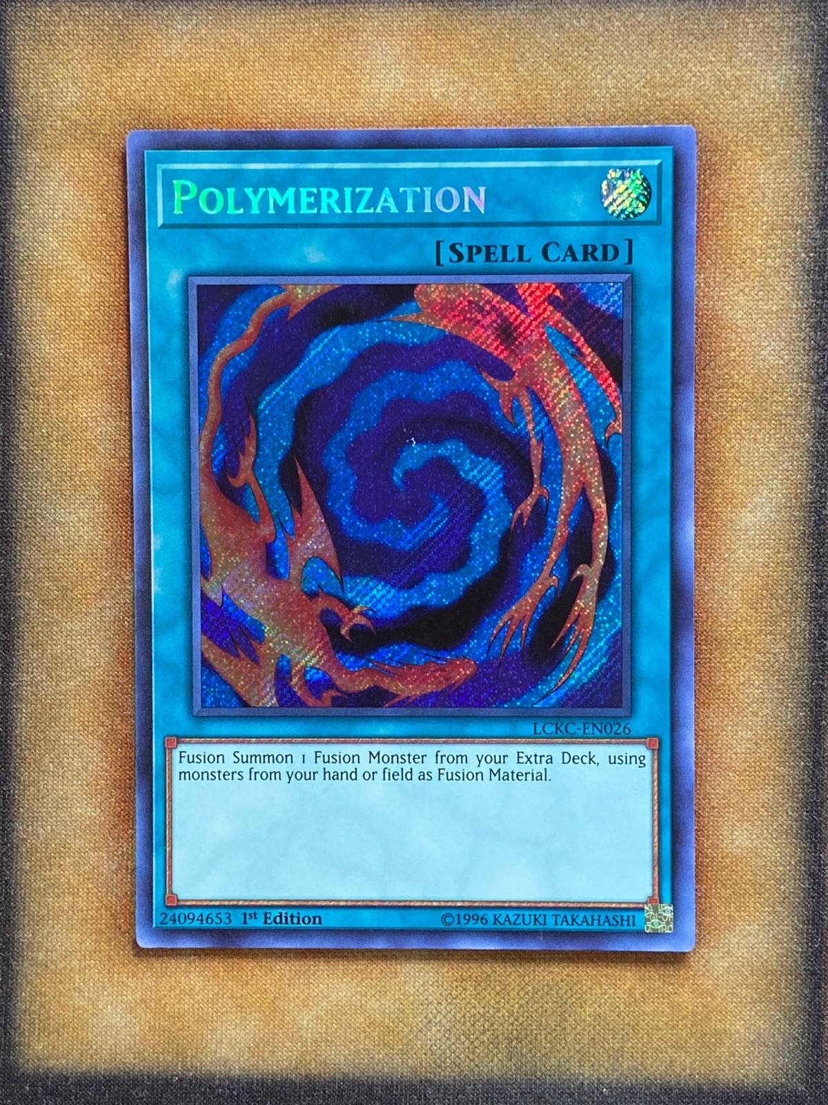 Yugioh Polymerization LCKC-EN026 Secret Rare 1st Ed NM