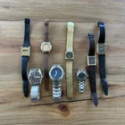 Vintage Lot Of 7 Old Watches By Givenchy, Timex, Fossil, Regency, UNTESTED