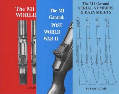 3 Book Set M1 Garand Volumes 1 & 2 and Serial Numbers & Data Sheets Scott A Duff