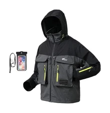 8 Fans Fishing Wading Jackets Breathable Waterproof Fishing Rain Jackets for ...