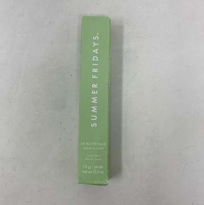 Summer Fridays Lip Butter Balm - Sweet Mint 0.5 oz/15 g Vegan Hydration + Shine