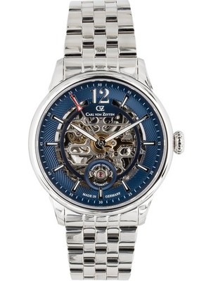 Carl von Zeyten CVZ0080BLMS Schramberg Automatik Herrenuhr 43mm 5ATM