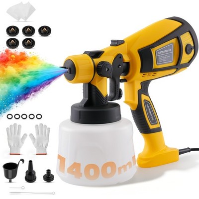 Paint Sprayer 1000W High Power Electric Spray Paint Gun with Adjustable Spray