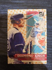 2022 Panini Donruss - Diamond Kings Brandon Lowe #1 On Fire /75