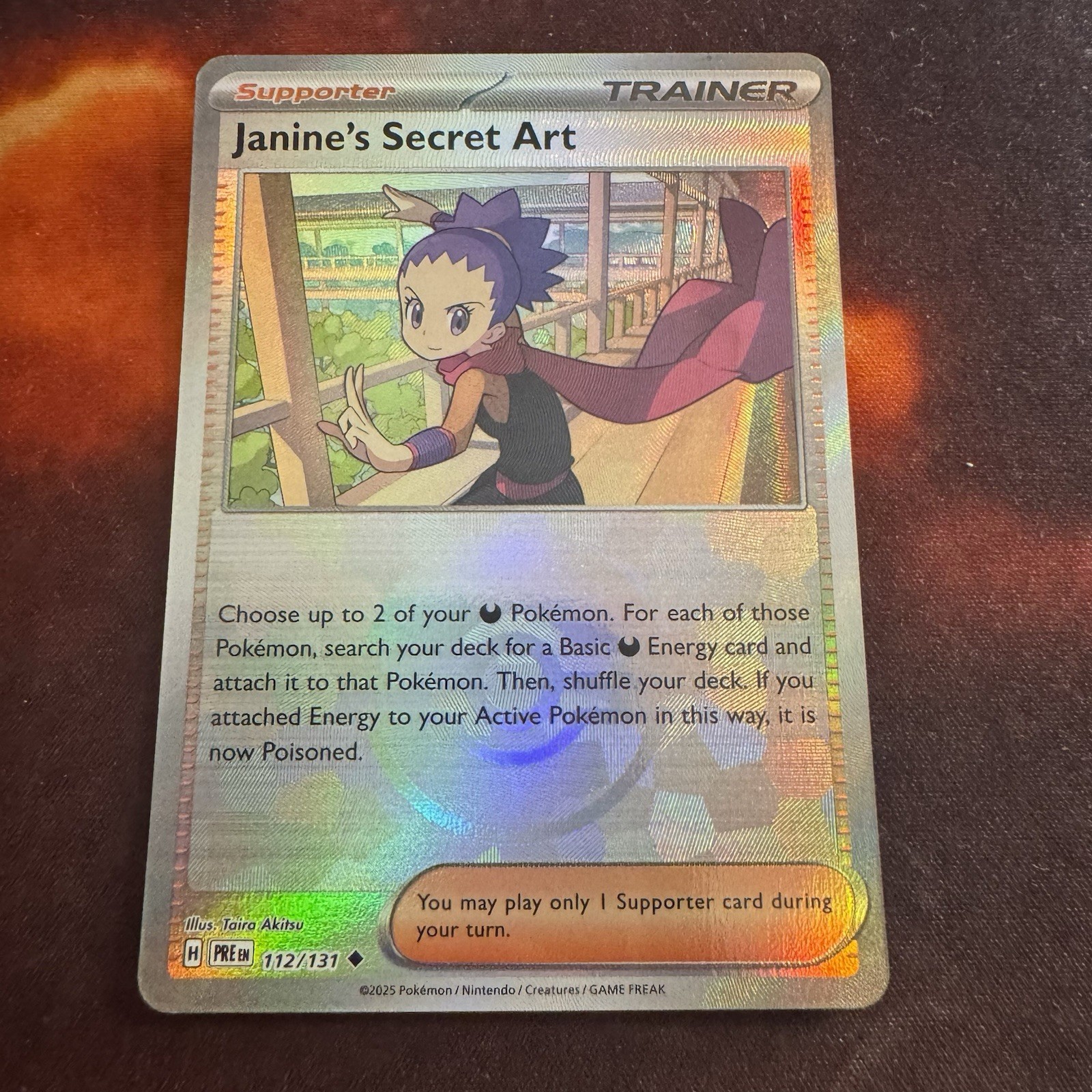 Janine's Secret Art - (Poke Ball Pattern) 112/131 Prismatic Evolutions Holo (NM)