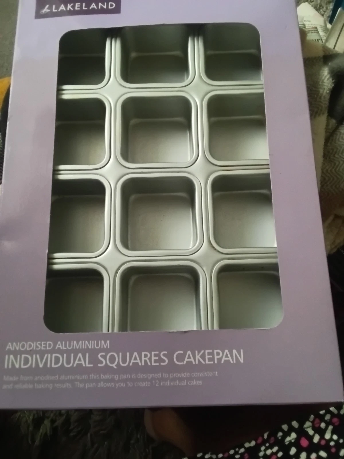 Lakeland new individual squares cake pan