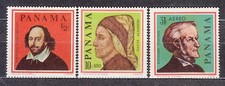 Panama - Mail 1967 Yvert 425+A.384/5 ** MNH Shakespeare