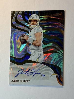 2025 Panini Revolution Signatures Justin Herbert AUTO #RSA-JHT Swirl