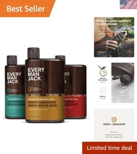 Men's Natural Body Wash Trio - Enriched with Shea Butter for Ultimate Hydration