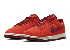 ¡IMPRESIONANTE! Nike Dunk Low Premium "Gamuza Naranja" Súper Rara Apariencia Talla 12