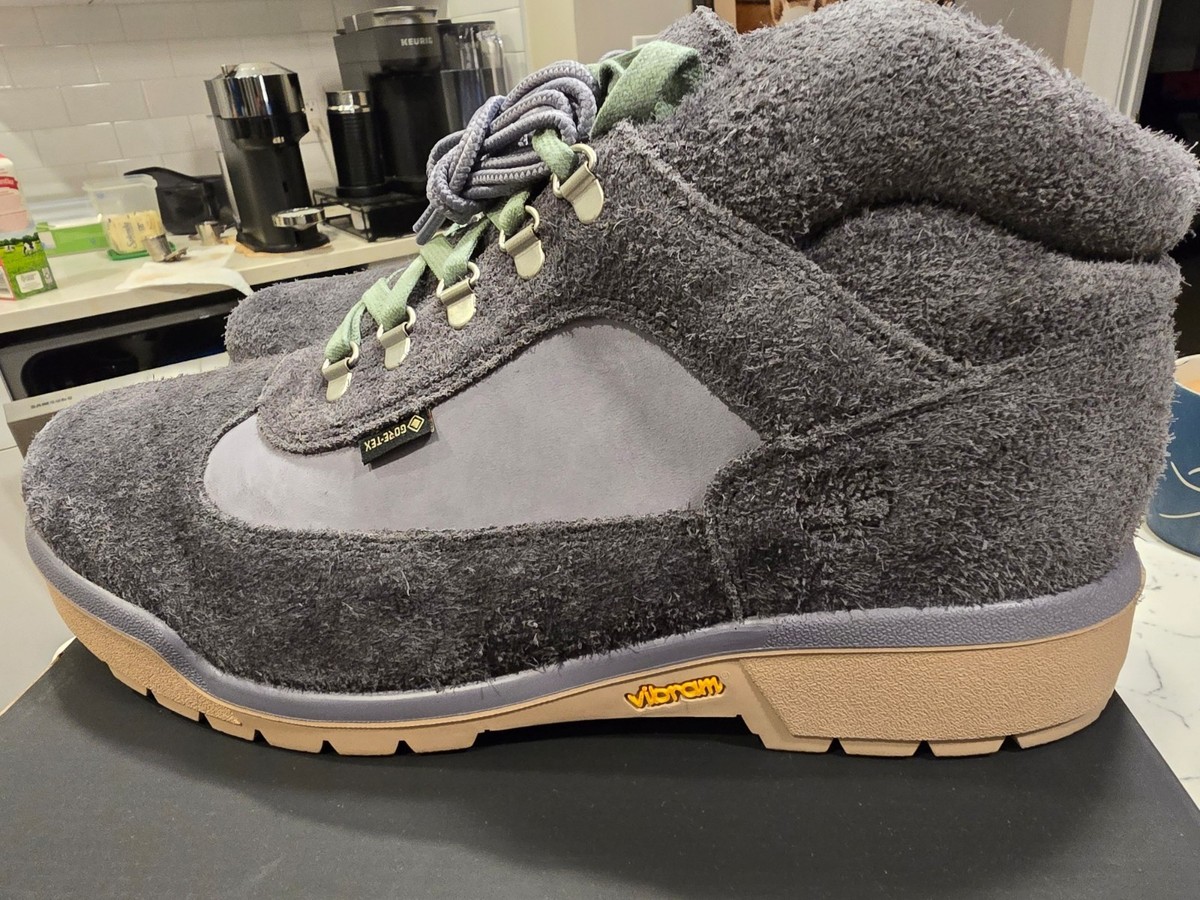 Timberland Mid GTX Gore-Tex Vibram Field Boots Grey Suede Size 10