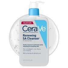 CeraVe Renewing Salicylic Acid Cleanser 16oz BHA with Hyaluronic Acid 