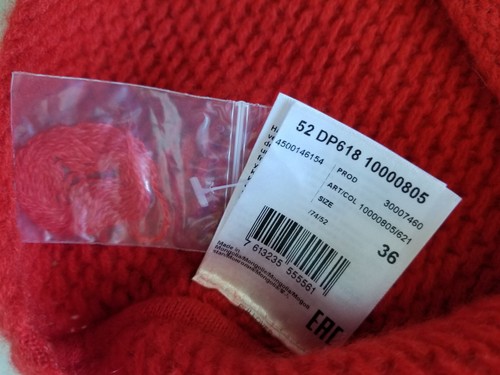 Windsor sehr dicker super weicher flauschiger 100% Kaschmir Pullover Rot - Bild 11 von 12
