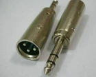 XLR Male Adapter to 1/4" Male Stereo TRS Connector for Guitar to Speaker