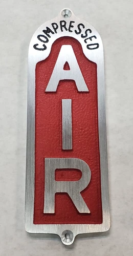 1940 1950 Eco Meter Tireflator Vintage Air Station Service Sign Gas Oil Enamel