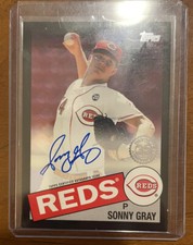 2020 Topps Update 1985 Topps Auto Black #85A-SG Sonny Gray (Reds)/199