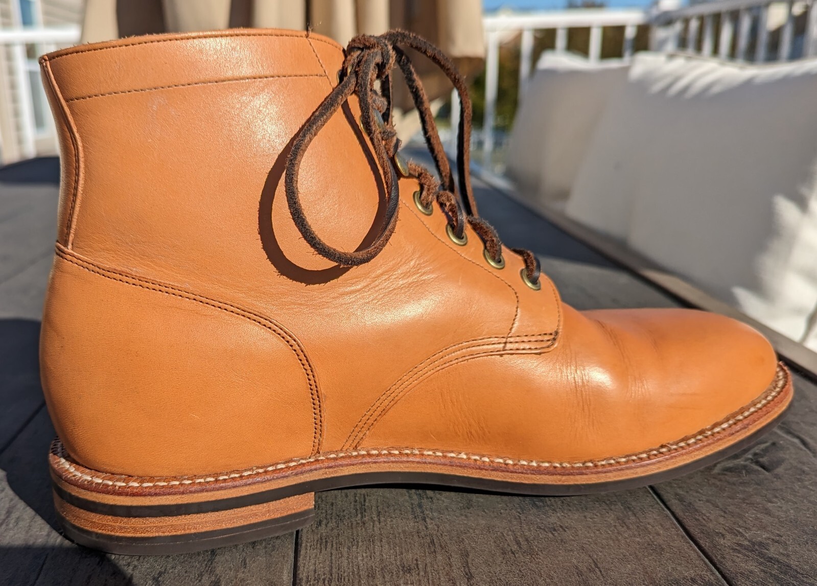 Grant Stone Diesel Boots Tan Essex 10.5E Gem