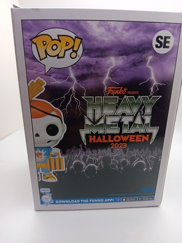 Funko Pop Heavy Metal Halloween 2023 Freddy Bones GITD Green Glow LE 3000 Mint - Picture 3 of 6