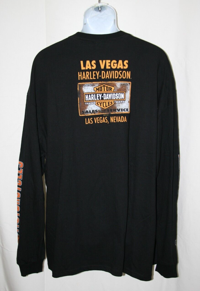 Harley-Davidson Las Vegas, Nevada Black Long Sleeve Shirt for Men